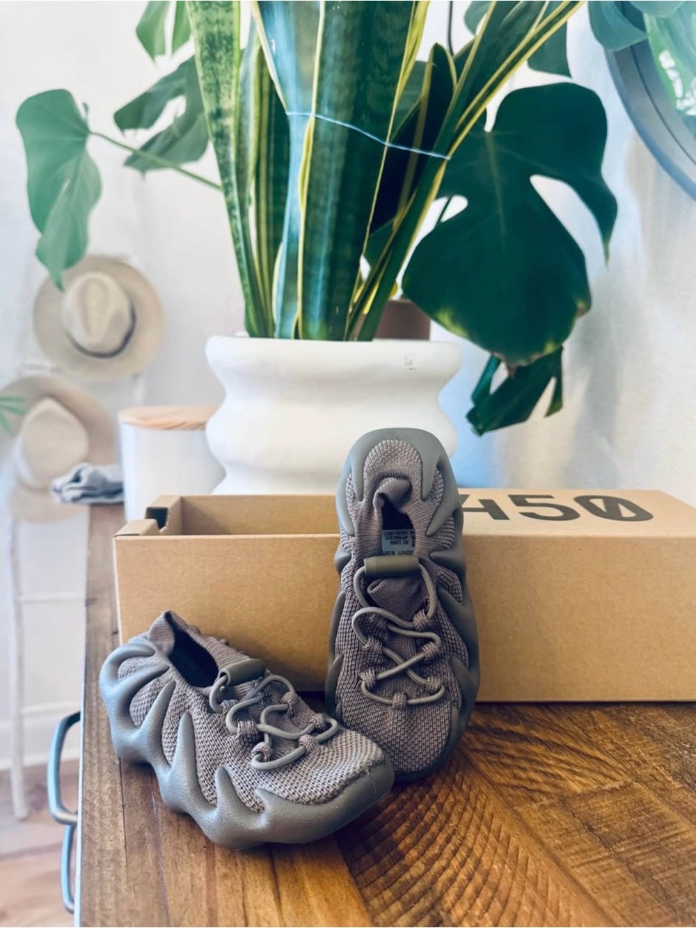 Yeezy 450 by Adidas in dark Gray